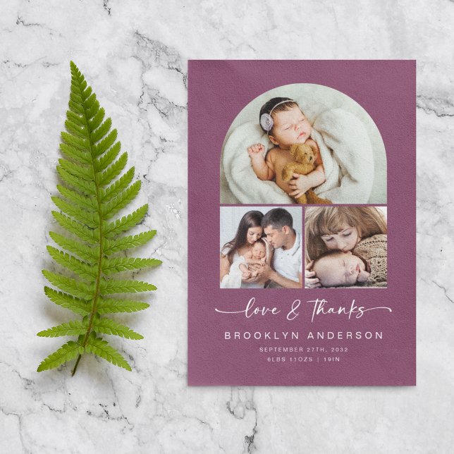 Kärlek och tack | Modern Arch 3 Foton Baby (Skapare uppladdad)