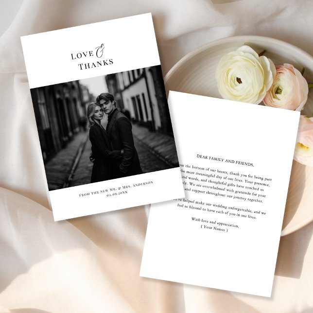 Kärlek och tack | Modern, minimalistiskt foto av B (Skapare uppladdad)