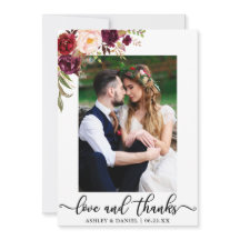 Kärlek och tack som gifta sig den fotoBurgundy