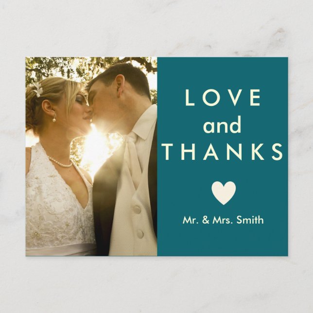 Kärlek och tack vykort (Framsida)