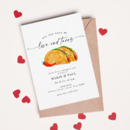 Kärlek och Tacos-Förlovningsfesten Inbjudningar