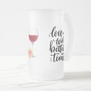 Kärlek och Vin med Ro Frostat Ölglas