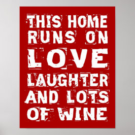 Kärlek och Vin Poster