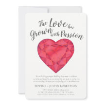 Kärlek odlade rubyvattenfärg efter bröllopsfesten