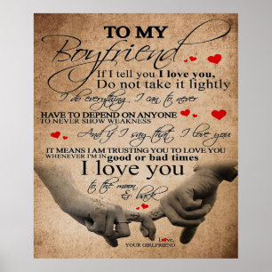 Kärlek-offert för Boykompis Cute Boykompis Gift Poster