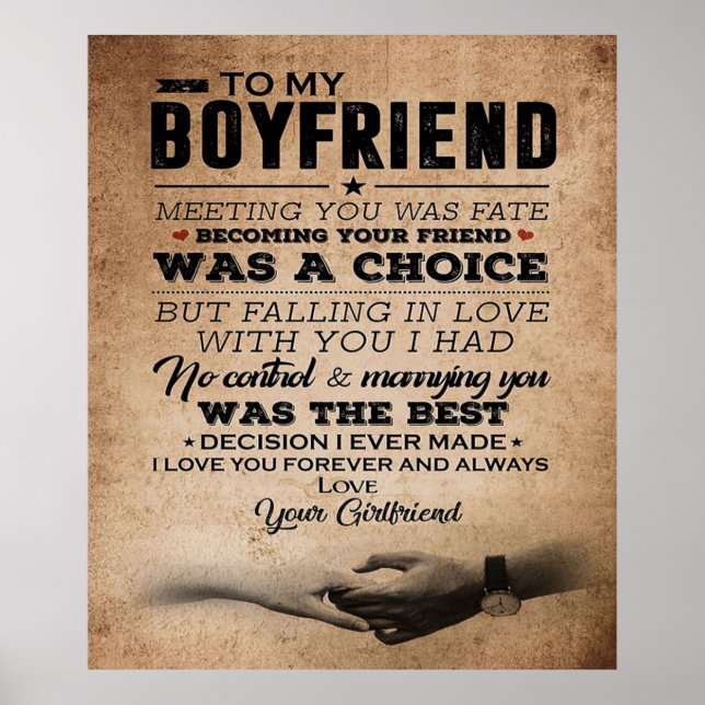 Kärlek-offert för Boykompis | Cute Boykompis Gift Poster (Framsidan)