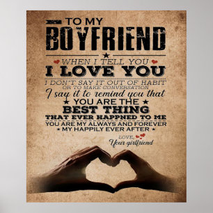 Kärlek-offert för Boykompis   Gift för make, bf Poster
