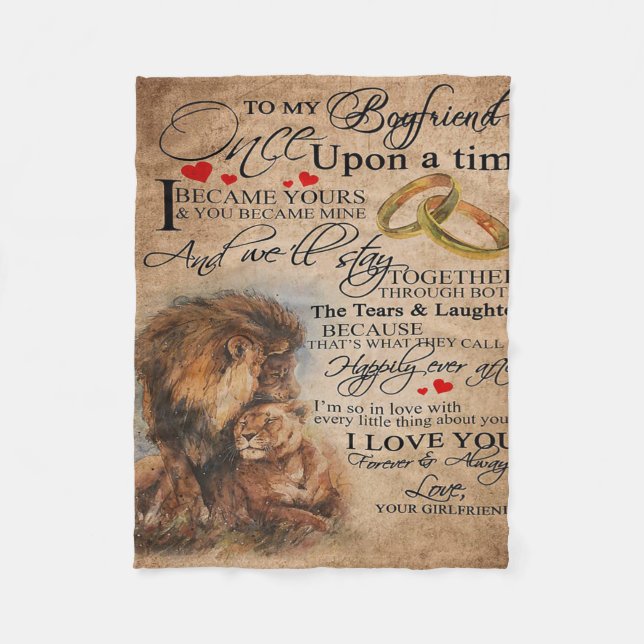 Kärlek-offert för Boykompis | Lustigt citattecken Fleecefilt (Framsidan)