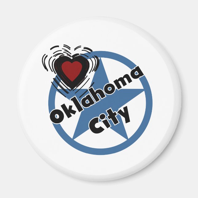 Kärlek Oklahoma City Magnet (Framsidan)