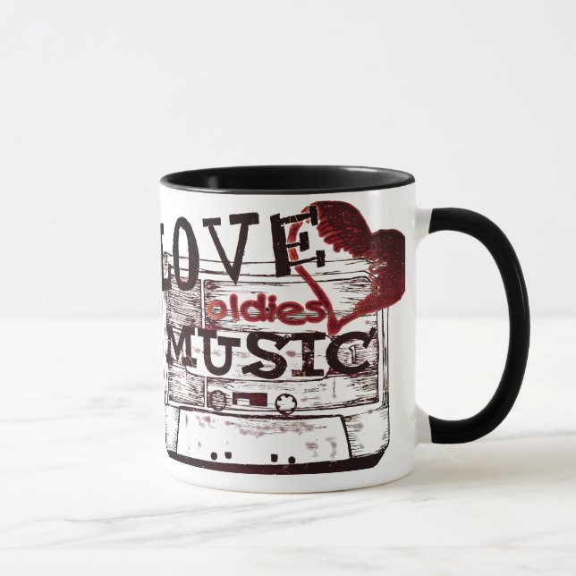 Kärlek oldies musik 2 Mugg (Höger)