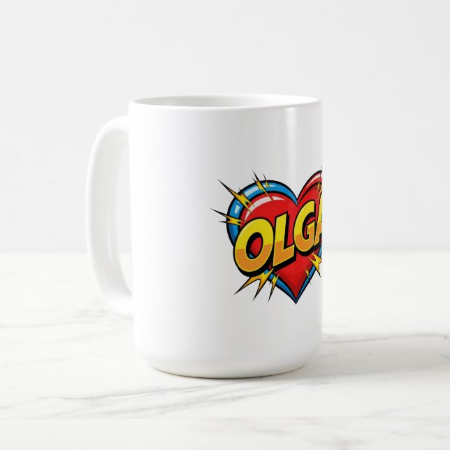 Kärlek Olga Kaffemugg (Framsida vänster)