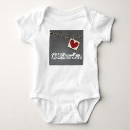 Kärlek Olivia Baby Bodykostym. T Shirt