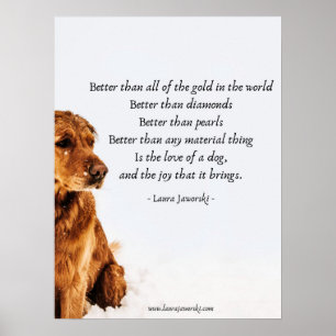 Kärlek om en Hund av Laura Jaworski Poster