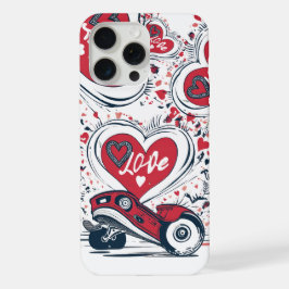 Kärlek om Hjul - Coola Skateboarding Heart Design