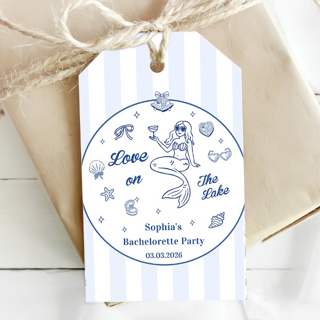 Kärlek om Sjö Bachelorette-partiet Presentetikett (Skapare uppladdad)