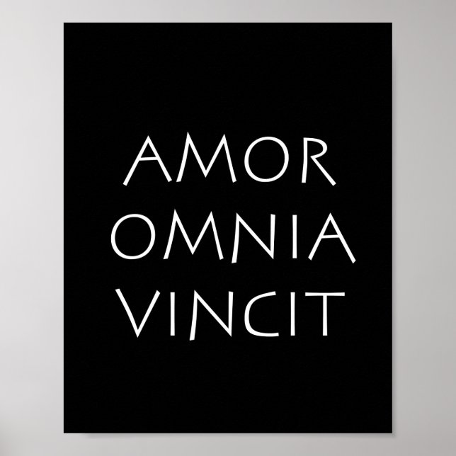 Kärlek Omnia Vincit Poster (Framsidan)