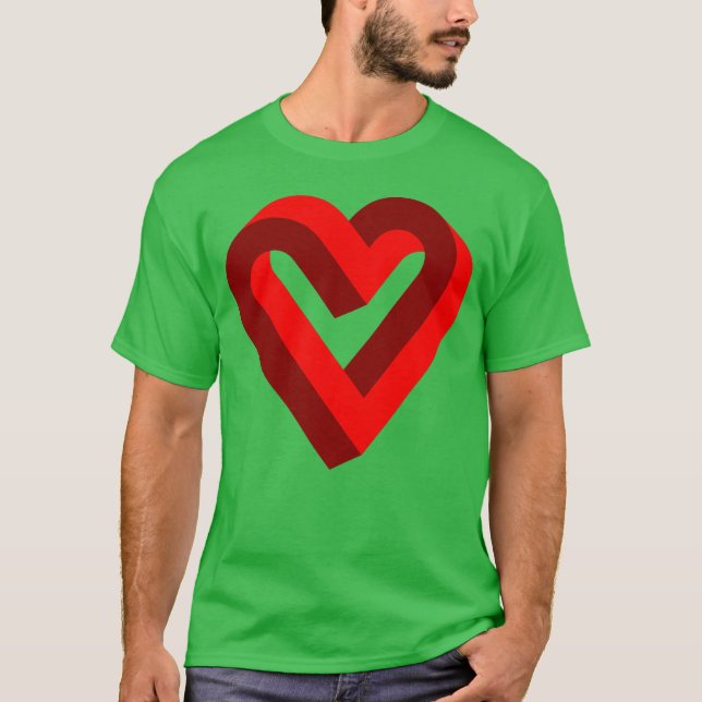 Kärlek omöjlig rolig t shirt (Framsida)