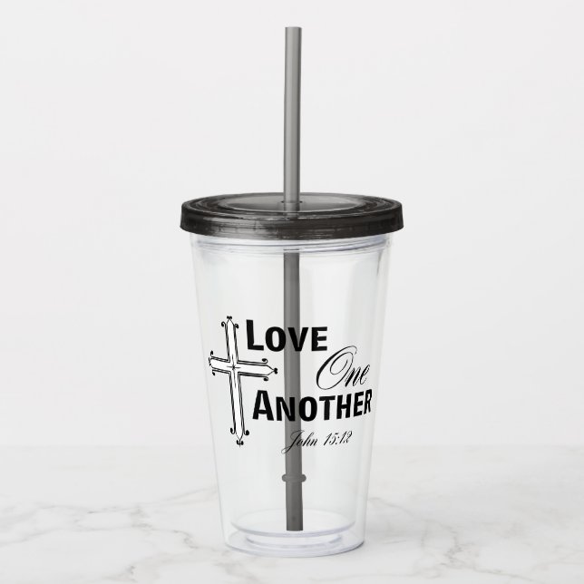 Kärlek One other Kor Acrylic Tumbler Take Away Mugg (Framsida)