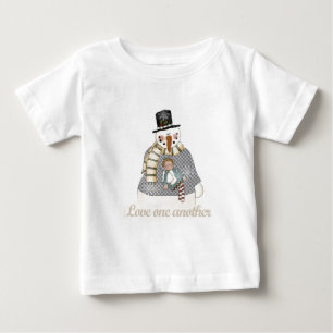 Kärlek One Snögubbe T-shirts och presenter