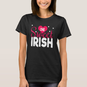Kärlek One Sweet Irish Ireland Heart Day Lycklig V T Shirt