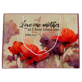 Kärlek One Two Bible Verse Red Lila Blommigt