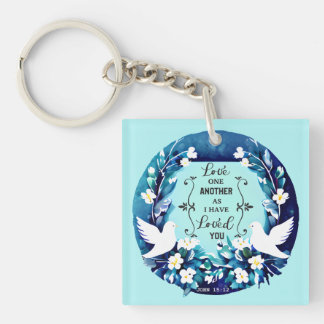 Kärlek One Two Blue and White Doves