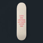 Kärlek One Two John 13 34 Bible Verse Scripture Mini Skateboard Bräda 18,5 Cm<br><div class="desc">Bible Verse Quote: Kärlek One Two as as As I have Loved You: John 13:34 - Scripture Quote.</div>