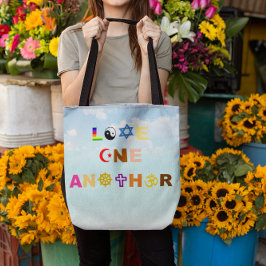 Kärlek One Two Tote Bag Tygkasse