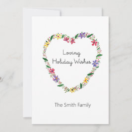 Kärlek Önskar Semester med Personalisering Julkort