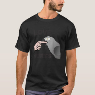 Kärlek Ontr afrikansk Grått Parrot Biting T Vale Shirt