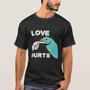Kärlek Ontr Blue Indian Ringhead Parrot Premium T- T Shirt