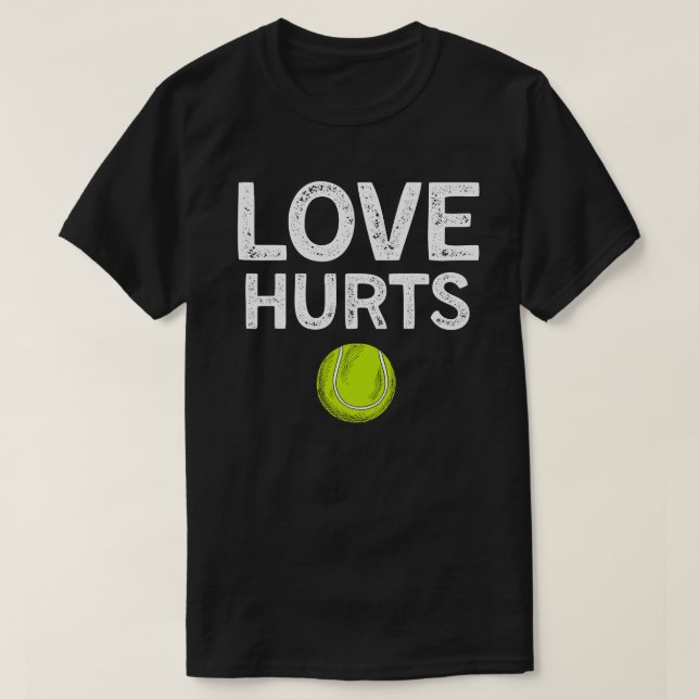 Kärlek Ontr Funny Tennis T Shirt (Design framsida)