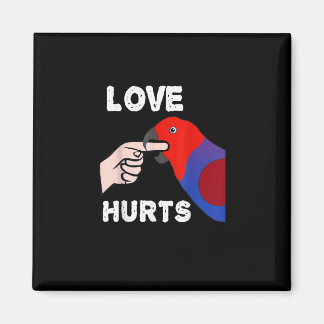 Kärlek Ontr kvinnlig eclectus parrot Magnet