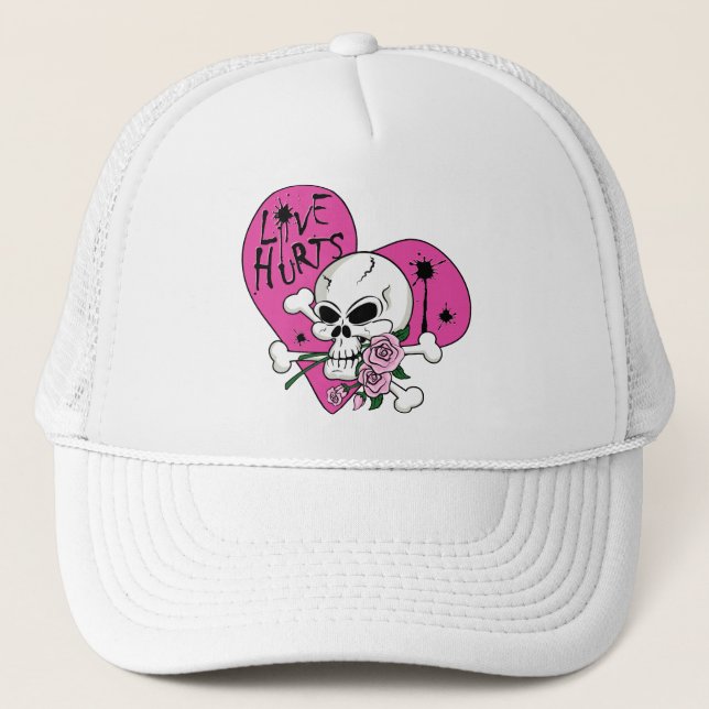 Kärlek Ontr Skull Truckerkeps (Framsida)