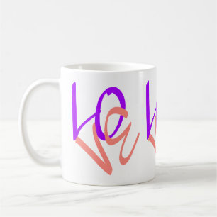 Kärlek ord kaffemugg