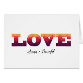 Kärlek ord och par namn hälsning-kort hälsningskort