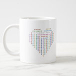 Kärlek Ord Quest - Heart Puzzle - I Kärlek You Jumbo Mugg<br><div class="desc">Ett romantiskt sökpussel i ord i kärlek i en hjärtform med gömt "I KÄRLEK DU". Perfektens gåva till Valentindagen,  årsdagar,  bröllop eller bara för att säga att du bryr dig. Fungerar vackert på T-shirts,  mugg,  poster och kort.</div>