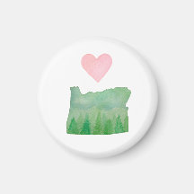 Kärlek Oregon State Watercolor