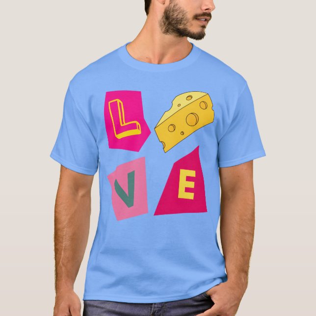 Kärlek ost flicka t shirt (Framsida)