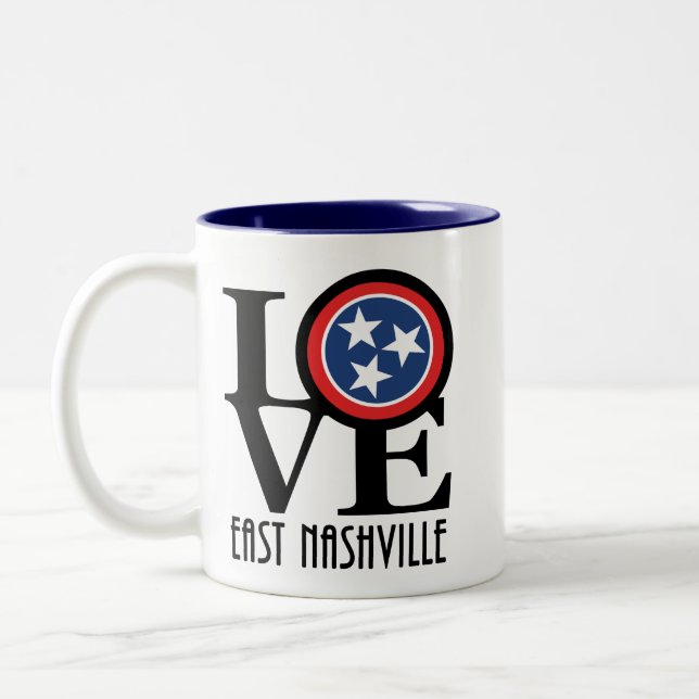 KÄRLEK Öster Nashville 11oz Två-Tonad Mugg (Vänster)