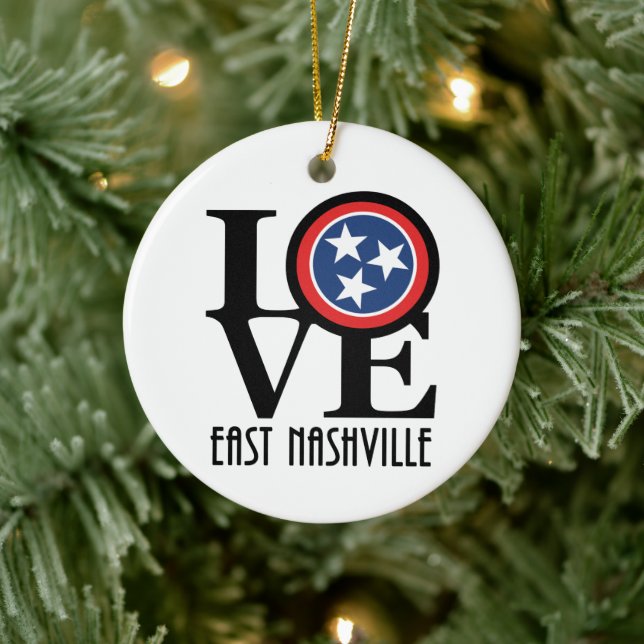 KÄRLEK Öster Nashville Julgransprydnad Keramik (Träd)