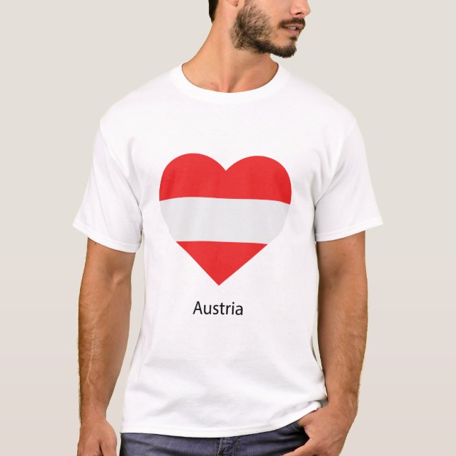 Kärlek Österrike T Shirt (Framsida)