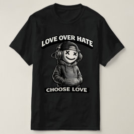 Kärlek Över Hat Urban Ikon Leende X-Ögon Urban T Shirt