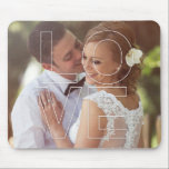 KÄRLEK överdrar fotomusen vadderar Musmatta<br><div class="desc">Personligfotogåva som är designad vid bärbärsötsaken. Besöka vår plats på www.berryberrysweet.com för modern brevpapper och beställnings- gåvor.</div>