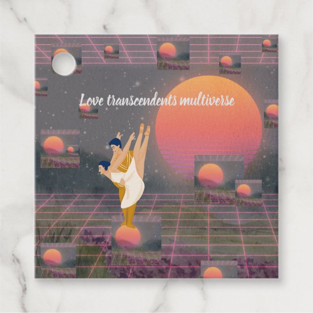 Kärlek överför flera gåvor etiketter (Framsida)