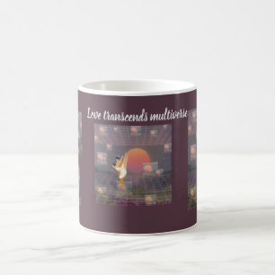 Kärlek överför flera kaffemugg