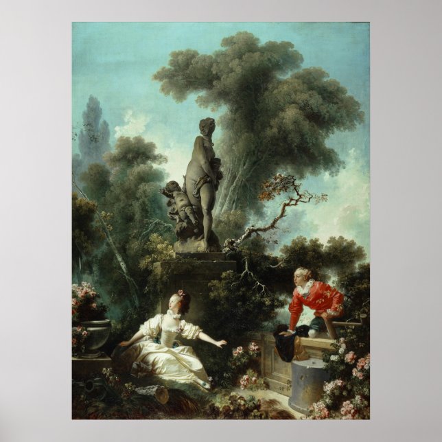 Kärlek (översta panelen) - Fragonard Poster (Framsidan)