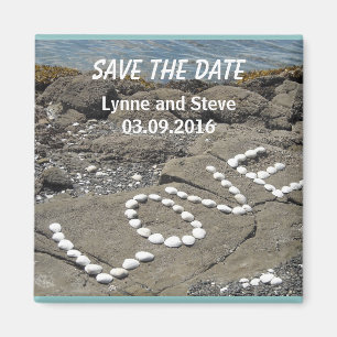 Kärlek på Beach Save the Date Magnet