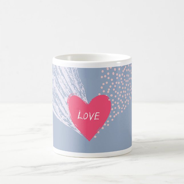 Kärlek på ett hjärta kaffemugg (Skapare uppladdad)