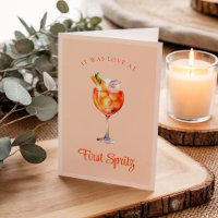 Kärlek på första Spritz Cute Cocktail-årsdagen